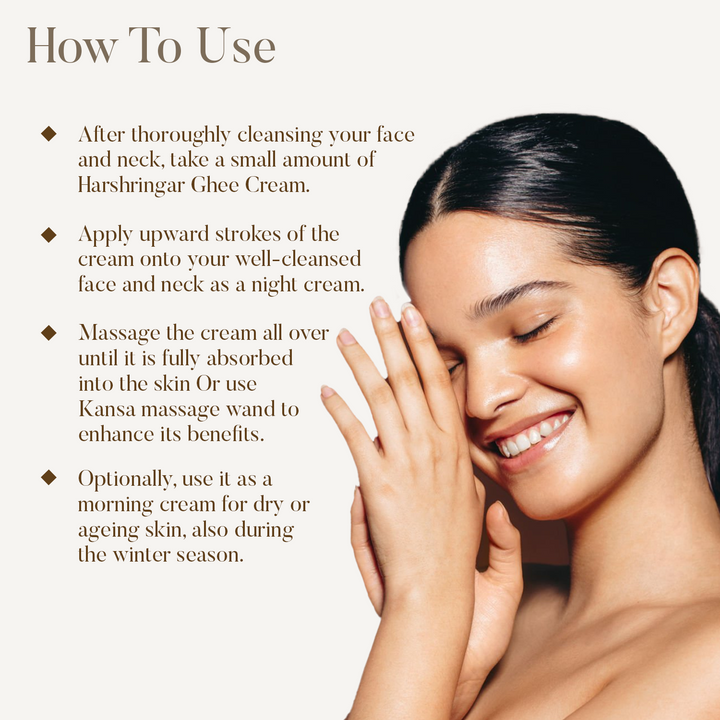 How to use Shatadhauta Ghrita Harshringar Ghee Cream