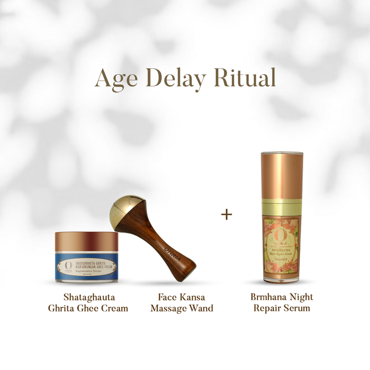 Age Delay Ritual with Shatadhauta Ghrita Harshringar Ghee Cream
