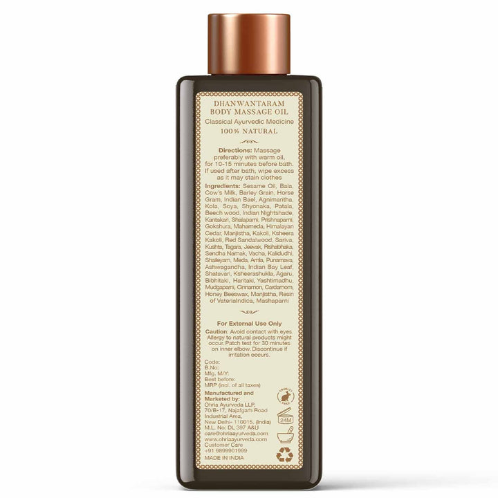 Dhanwantaram Thailam (Oil) OHRIA AYURVEDA