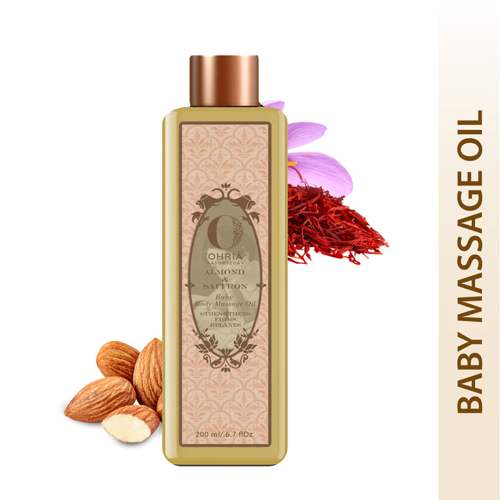 Almond & Saffron Baby Massage Oil