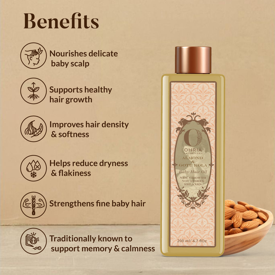 Almond & Gotu Kola Baby Hair Oil
