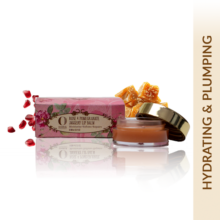 Rose & Pomegranate Jaggery Lip Balm