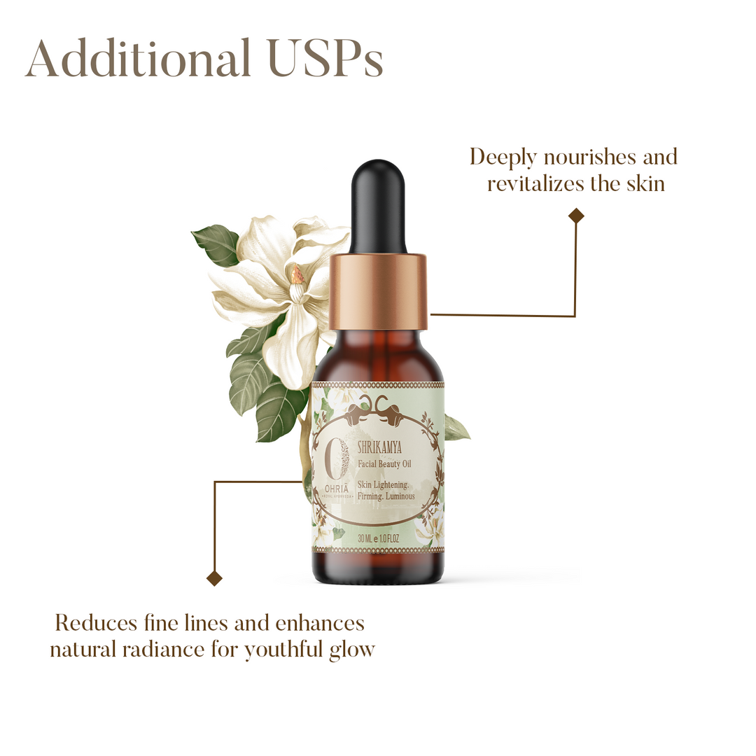 Shrikamya Facial Beauty Oil- Skin Brightening