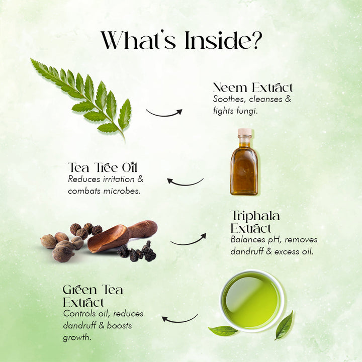 Neem & Triphala Hair Cleanser- Anti-Dandruff