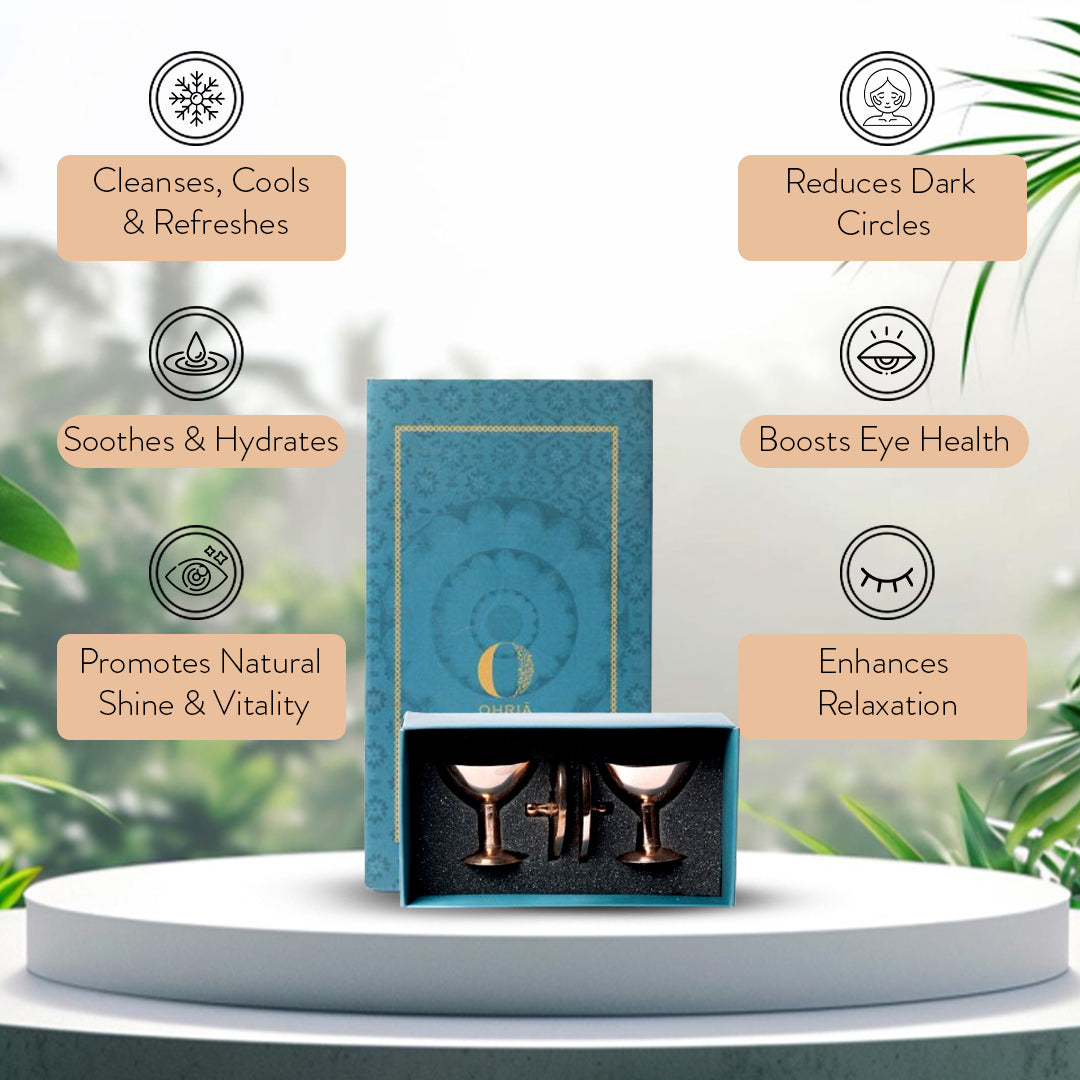 PURE COPPER EYE CUPS: NETRA SHUDHI