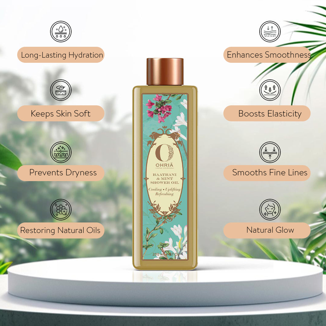 Raatrani & Mint Shower Wash- Refreshing and Cooling