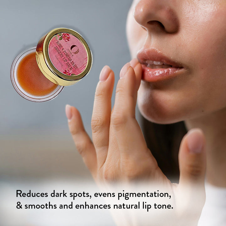 Rose & Pomegranate Jaggery Lip Balm- Hydrating & Plumping