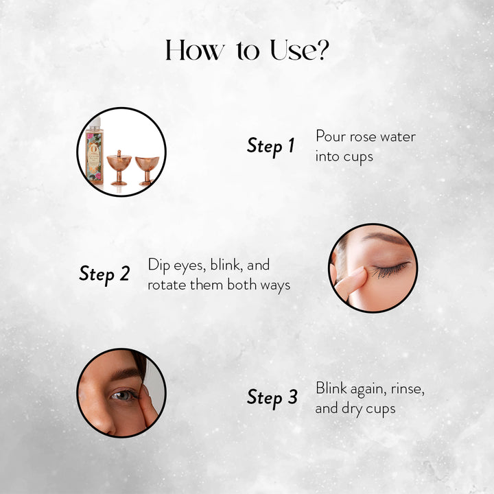 PURE COPPER EYE CUPS: NETRA SHUDHI