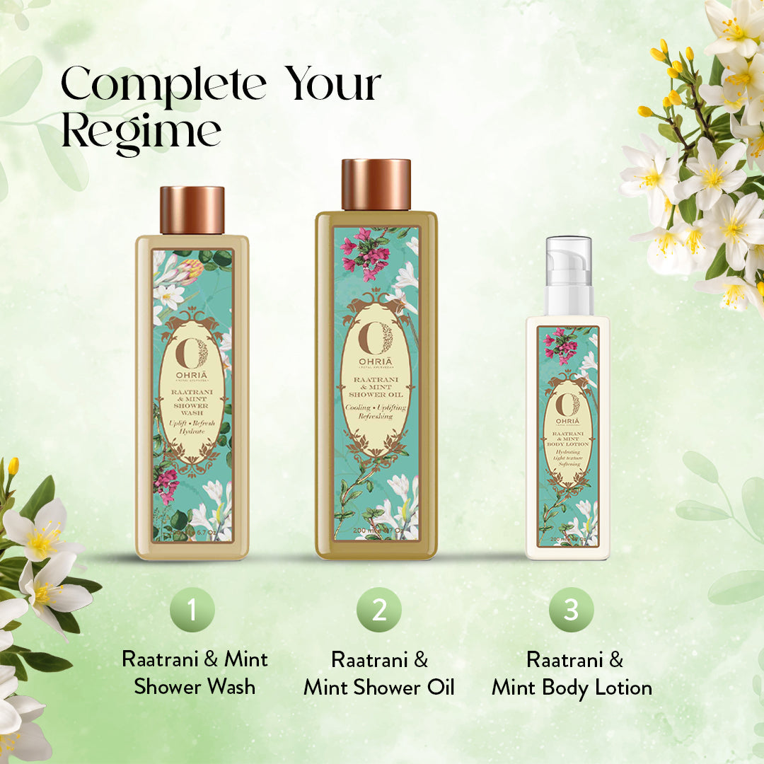 Raatrani & Mint Shower Wash- Refreshing and Cooling
