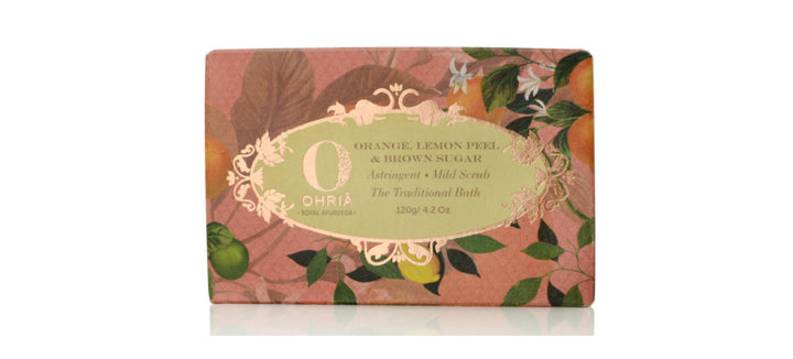 Orange, Lemon Peel & Brown Sugar Bathing Bar OHRIA AYURVEDA