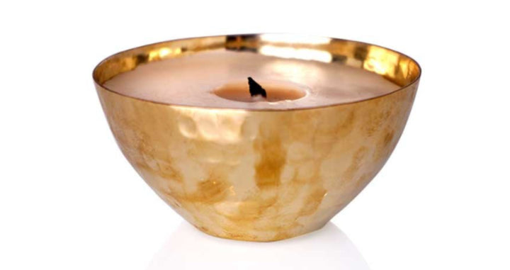 Luxury Copper/Brass Diya Candles Gift Set OHRIA AYURVEDA INDIA