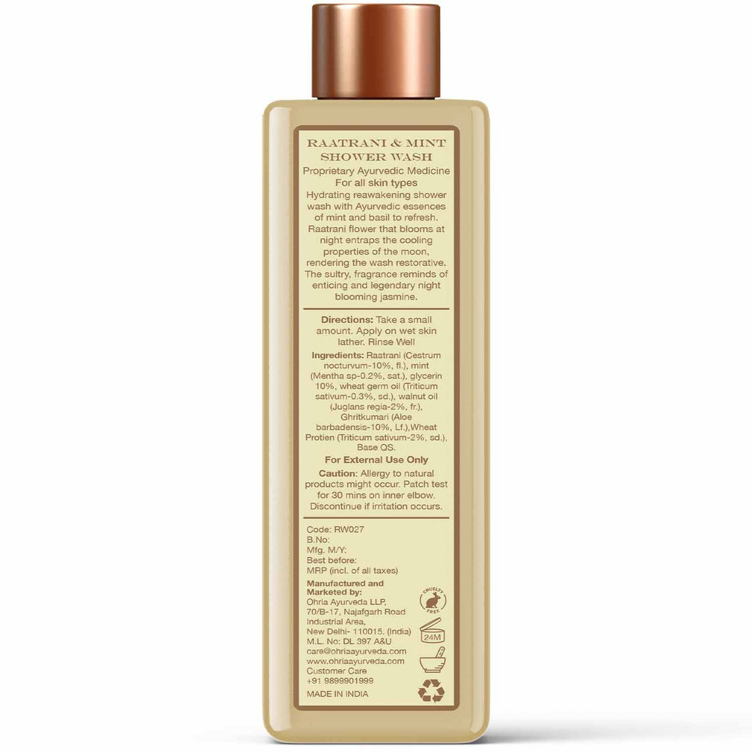 Raatrani & Mint Shower Wash OHRIA AYURVEDA