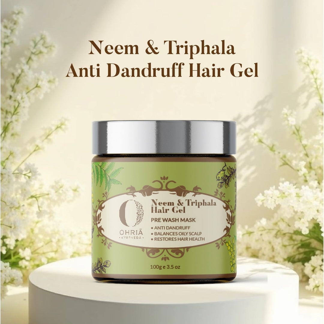 Neem and Triphala Anti Dandruff Hair Gel OHRIA AYURVEDA