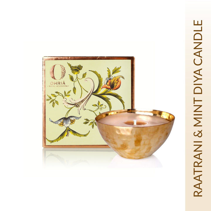 RAATRANI & MINT LUXURY COPPER DIYA CANDLE