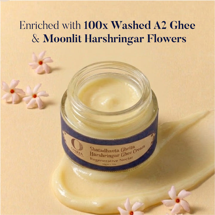 Shatadhauta Ghrita Harshringar Ghee Cream- Intense/Deep Nourishment