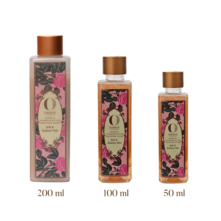 ROSE & POMEGRANATE SHOWER WASH OHRIA AYURVEDA