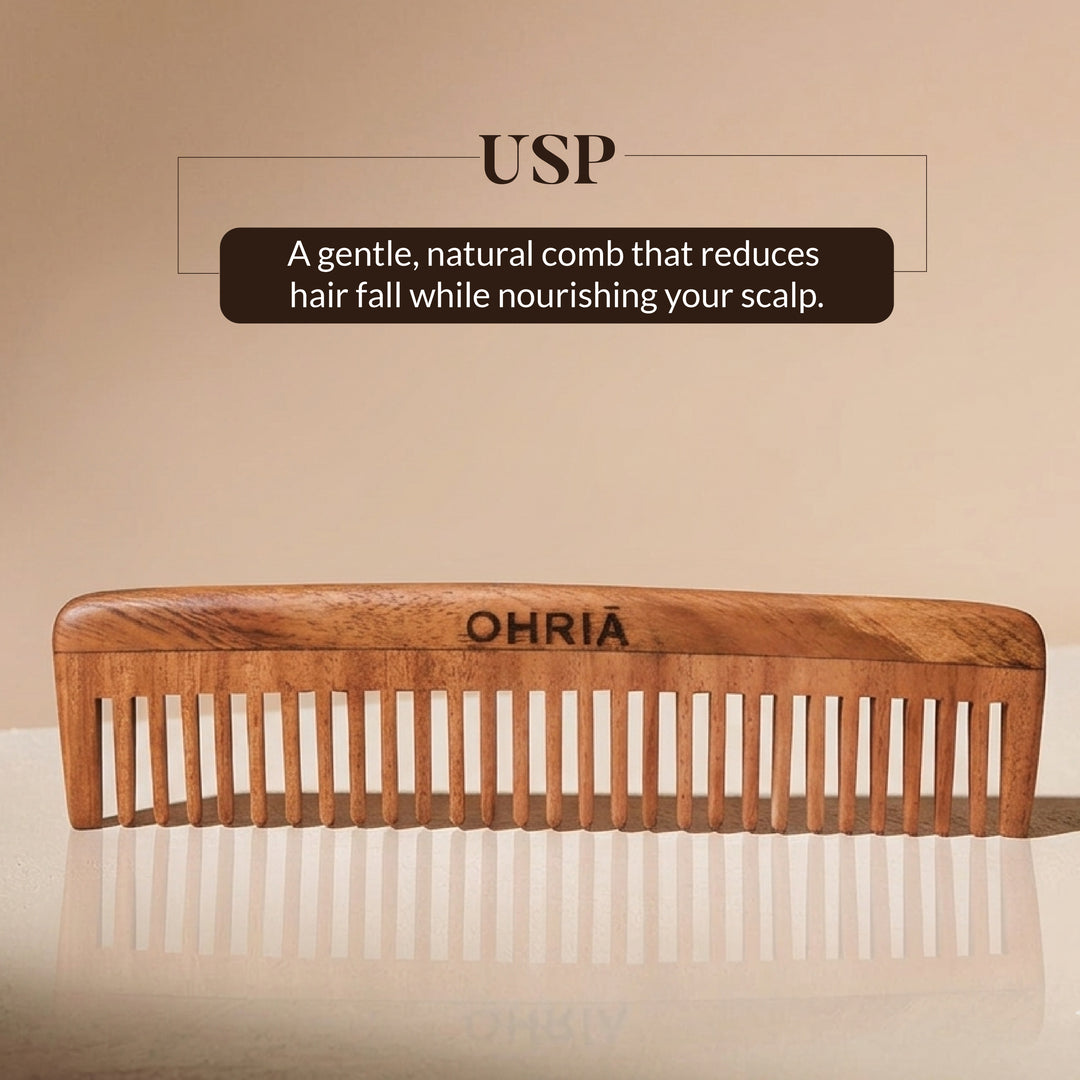 Natural Neem Wooden Comb