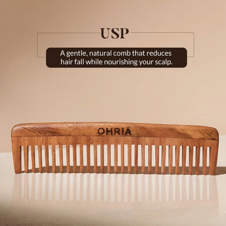 Natural Neem Wooden Comb