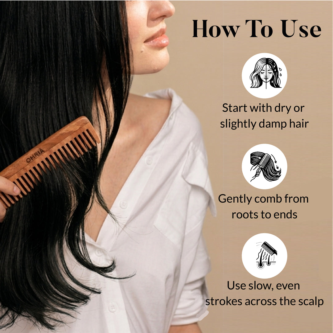 Natural Neem Wooden Comb