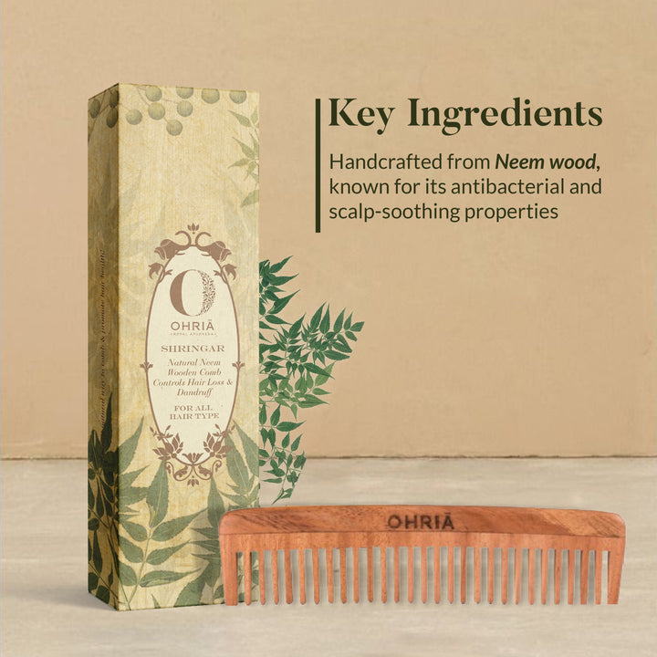 Natural Neem Wooden Comb