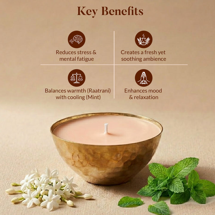 RAATRANI & MINT LUXURY COPPER DIYA CANDLE