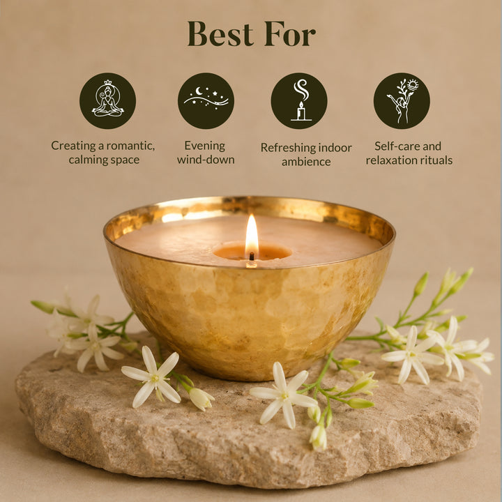 RAATRANI & MINT LUXURY COPPER DIYA CANDLE
