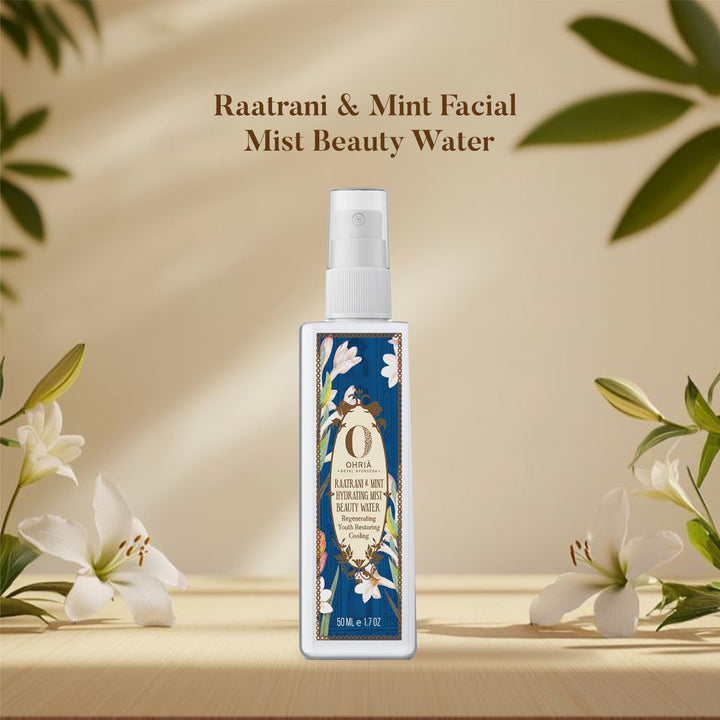 Raatrani & Mint Facial Mist Beauty Water OHRIA AYURVEDA