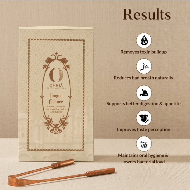 Pure Copper Tongue Cleaner- Detoxifying